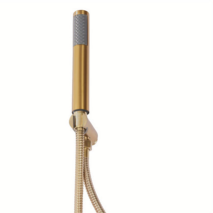 Douchesysteem – Regendouche – Handdouche – Douchekraan – Douche Set – Wandmontage – Thermostaatkraan – Messing – Ø 40 cm Hoofddouche – Waterbesparend