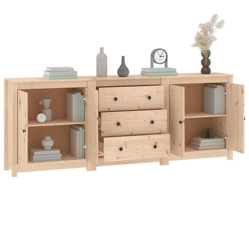 Dressoir – Ladekast – Sideboard – Opbergkast – Buffetkast – Massief Grenenhout – 210x35x80 cm – Duurzaam en Stijlvol