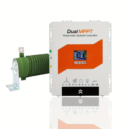 Wind-Zonne Hybride Laadregelaar – Zonnepaneel Controller – Windturbine Regelaar – Mppt Laadregelaar – Hybride Energiecontroller – Automatische Spanningsherkenning 12V/24V/48V – Dubbele Mppt Technologie en Spanningsboostfunctie