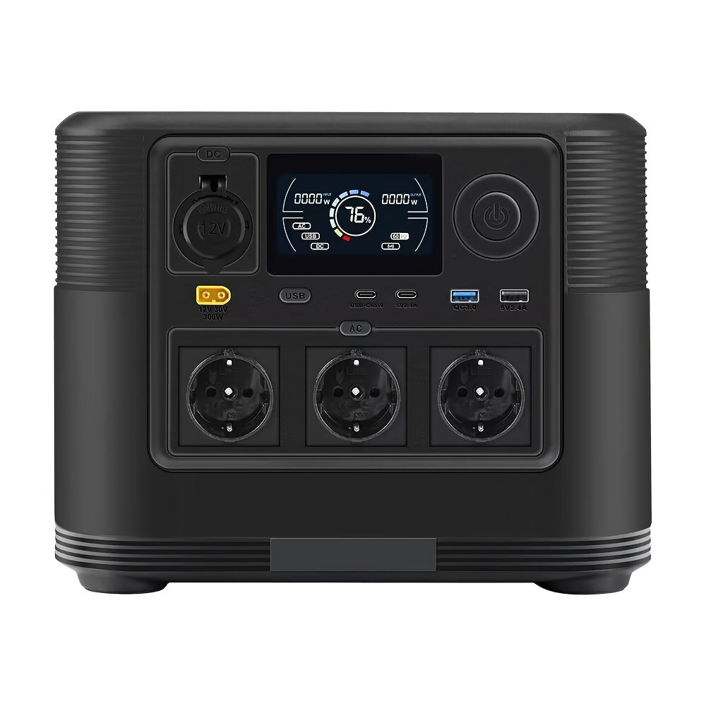Draagbare Power Station – Mobiele Generator – Portable Accu – Energievoorziening – 1008 Wh Batterijcapaciteit – 1200 Watt Uitgangsvermogen
