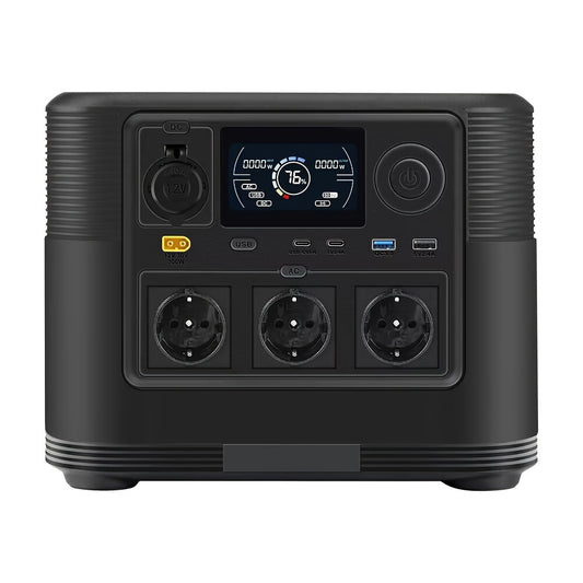Draagbare Power Station – Mobiele Generator – Portable Accu – Energievoorziening – 1008 Wh Batterijcapaciteit – 1200 Watt Uitgangsvermogen