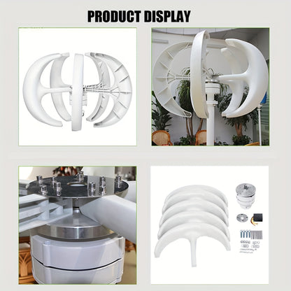 800W lantern vertical axis wind turbine 12V/24V dual blade 5 blade suitable for home, ships, ships, monitoring, street lighting and other solar and wind energy, fast delivery available