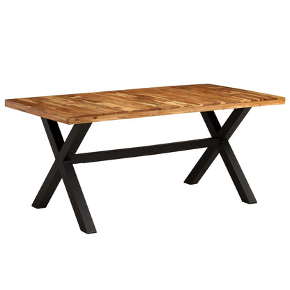 Eettafelset – Eetkamerset – Keukentafelset – Zitgroep – Tafel en Stoelen – Massief Acacia- en Mangohout – Set Van 1 Tafel + 6 Stoelen – Robuust & Handgemaakt