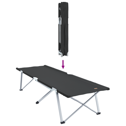 Campingstoel – Vouwstoel – Klapstoel – Kampeerstoel – Visstoel – Aluminium Frame – 600D Oxford Stof – Inklapbaar – Zwart