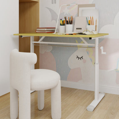 Verstelbaar Bureau – Hoogte Verstelbaar Bureau – Compact Bureau – Studie Tafel – Werktafel – Lichtgewicht Slijtvast Materiaal – Ruimtebesparend Design