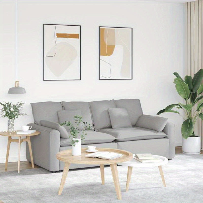 Modular Sofa with Cushions Cloud Grey