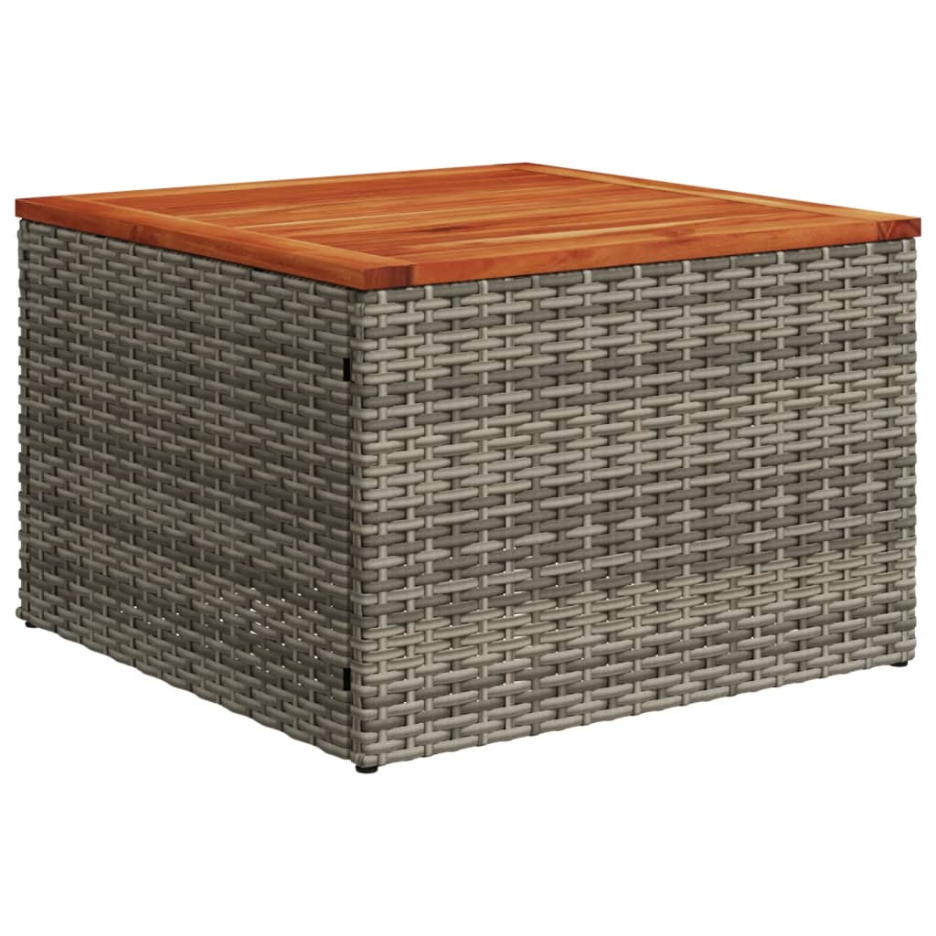 Tuinafscheiding Bank – Tuinbankset – Loungeset – Buitenbank – Terrasbank – Grijs – Weerbestendig PE-rattan – Afneembare Wasbare Kussenhoezen
