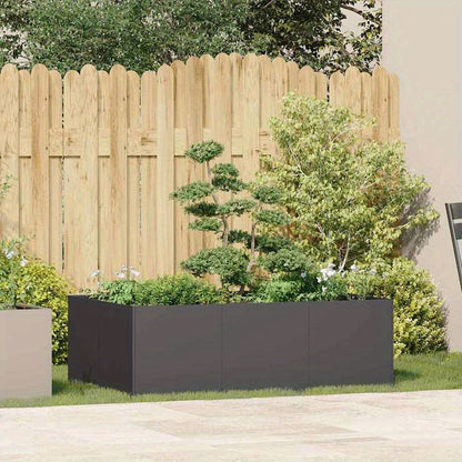 Planter Box 120X80X40 Cm Black Steel