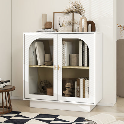 Kast – Kledingkast – Opbergkast – Garderobekast – Kledingkast Wit Twee-Deurs – 80 cm Breed – Duurzaam Hout – Vrijstaand Classic Design