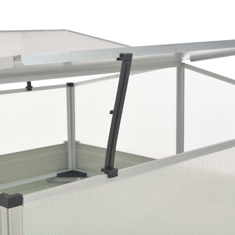 Kweekkas – Tuinkas – Broeikas – Moestuinkas – Plantenkas – 100x100x85 cm – Gegalvaniseerd Staal – Roestvast & Stevig