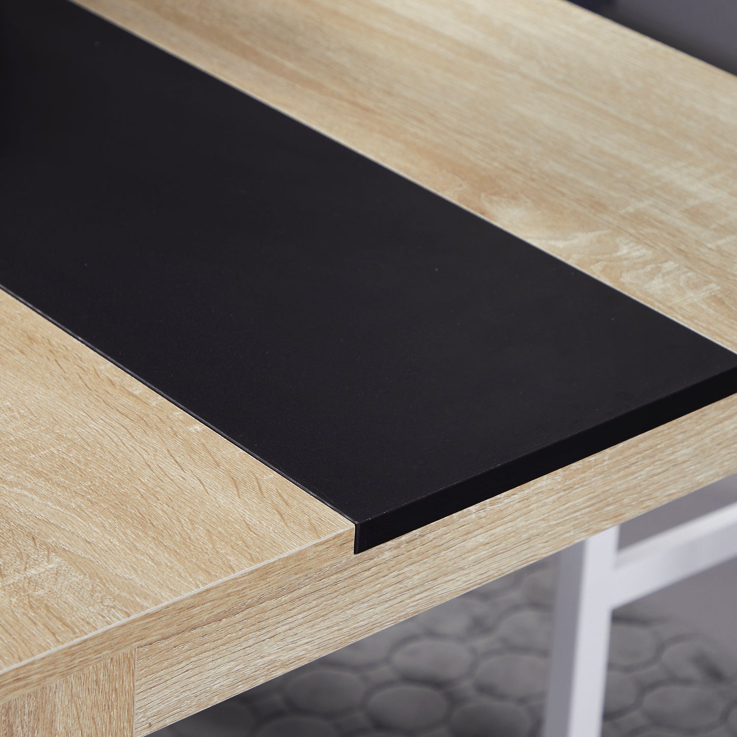 Eettafel – Tafel – Dinertafel – Keukentafel – Ruimtebesparende Tafel – Modern Design – Groot 120x69x75 cm – Zwart & Natuurlijk