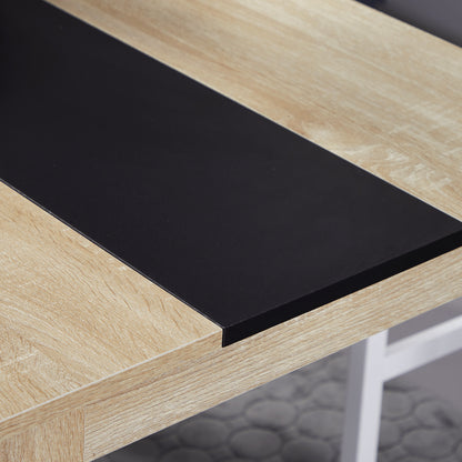 Eettafel – Tafel – Dinertafel – Keukentafel – Ruimtebesparende Tafel – Modern Design – Groot 120x69x75 cm – Zwart & Natuurlijk