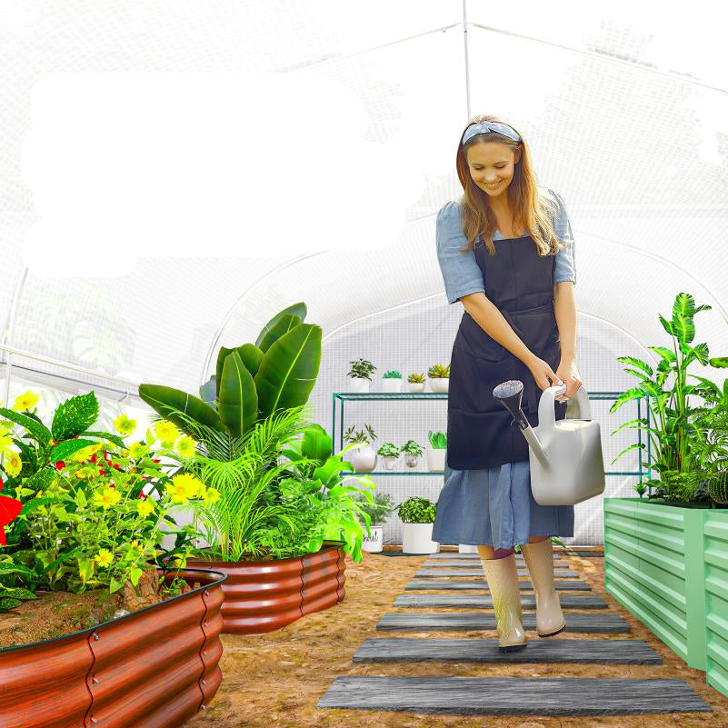 Kweektunnel – Kweekkas – Tuintunnel – Broeikas – Plantentunnel – 6x3x2 Meter – UV-bestendig Plastic Zeil – Gegalvaniseerd Stalen Frame