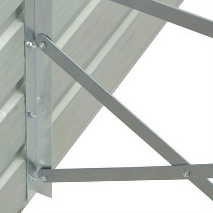 Verhoogde plantenbak – Tuinbak – Bloembak – Groentebak – Plantenbak – Gegalvaniseerd Staal – 600x80x45 cm – Weerbestendig – Klassiek Design met Bloemenpatroon