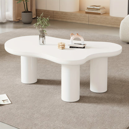 Irregular Cloud-shaped Coffee Table, Length 107cm, Width 66cm, Height 40.5cm, Felt Base