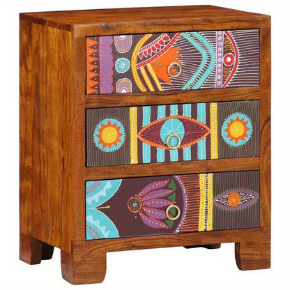 Dressoir – Opbergkast – Ladekast – Woonkamerkast – Buffetkast – Massief Acaciahout – Compact 50x35x60 cm – Veelzijdig In Gebruik