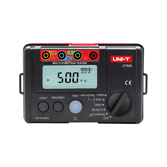 Multimeter – Meetinstrument – Spanningsmeter – Weerstandsmeter – Doorgangstester – 250/500/1000 V Isolatietest – Compact Met Draagtas