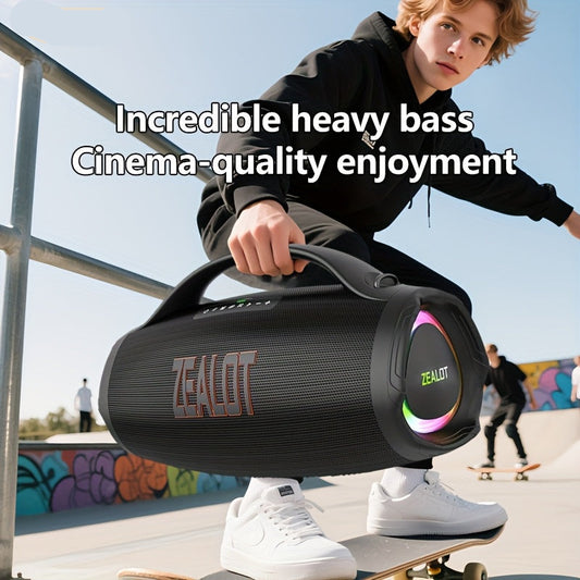 Draadloze Speaker – Bluetooth Speaker – Portable Speaker – Outdoor Speaker – Waterdichte Speaker – 36000mAh Batterij – IPX5 Spatwaterdicht – 14 Uur Speelduur – Dubbele Verbinding – RGB Verlichting