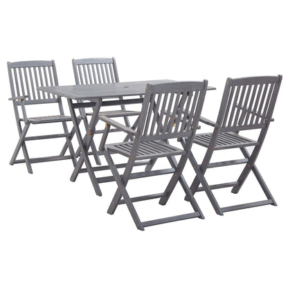 Vidaxl 5/7X Solid Acacia Wooden Garden Set Grey Terrace Set With/Without Armrest