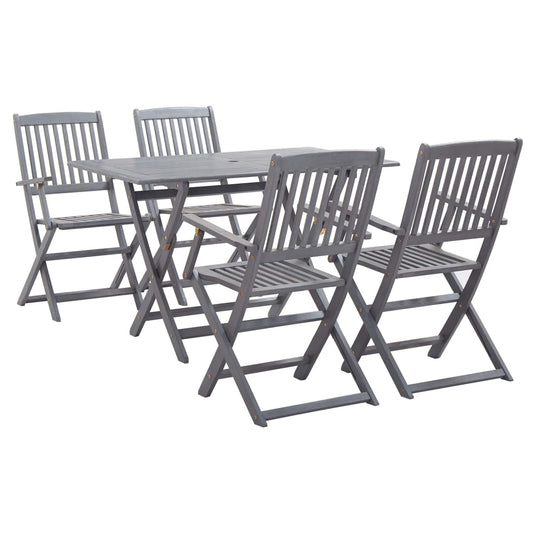Vidaxl 5/7X Solid Acacia Wooden Garden Set Grey Terrace Set With/Without Armrest