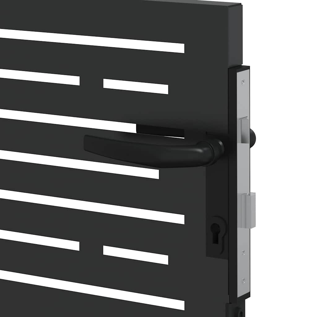 Toegangspoort – Tuinpoort – Beveiligingspoort – Buitendeur – Metaalpoort – 105 x 100 cm – Gepoedercoat Staal – Insteekslot Veilig