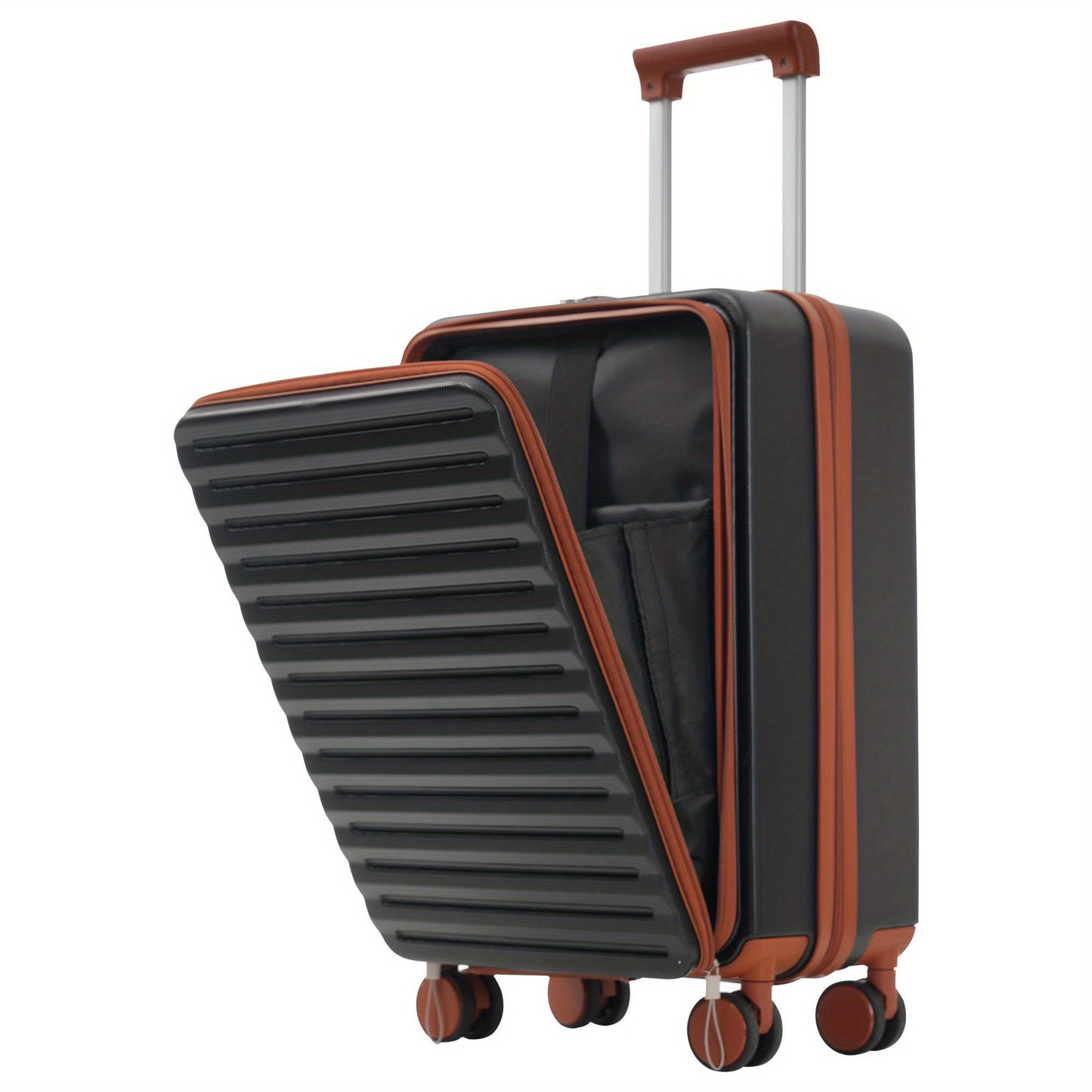 Kofferset – Reiskoffer Set – Trolley – Bagage – Ruimbagage – Innovatief Voorvak Met Rits – Opvouwbare Bekerhouder – Lichtgewicht ABS – 360° Wielen
