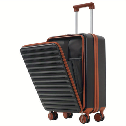 Kofferset – Reiskoffer Set – Trolley – Bagage – Ruimbagage – Innovatief Voorvak Met Rits – Opvouwbare Bekerhouder – Lichtgewicht ABS – 360° Wielen