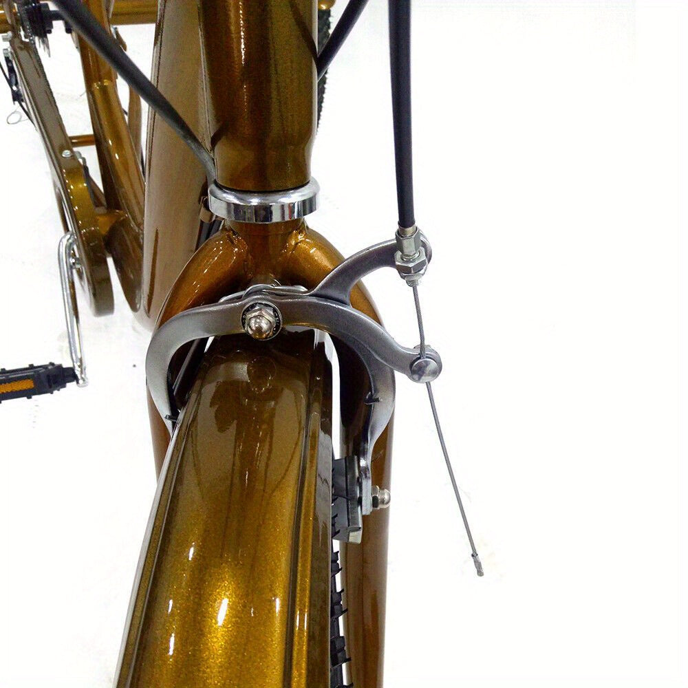 Driewieler – Volwassenenfiets – Driewieler Fiets – Rickshaw – Driewieler Voor Volwassenen – Gouden Aluminium Frame – Ergonomische Rugleuning & 6 Versnellingen