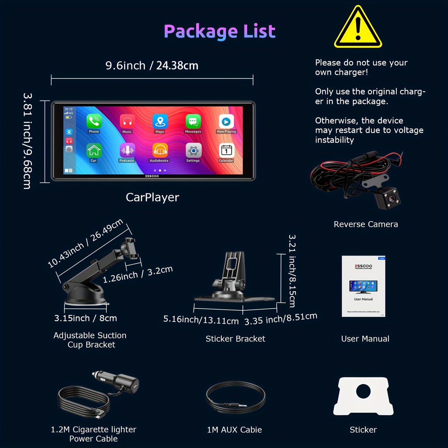 Draadloze Car Player – Auto Multimedia Speler – Android Auto Radio – CarPlay Systeem – 10,26-Inch IPS Touchscreen – Full HD Display – Stemcontrole & Mirror Link
