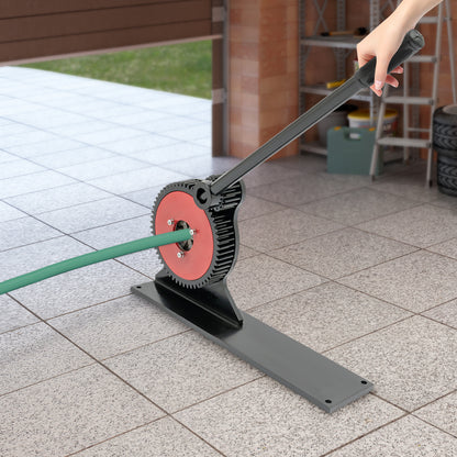 Pijpklem Crimpmachine – Slangklem Crimper – Leidingen Pijpen Persgereedschap – Handmatige Slangklemmachine – IJzeren Handvat – 10mm Dikke Plaat – 6-Mondige Klem – Geschikt voor 6-32mm PVC/HDPE Buizen