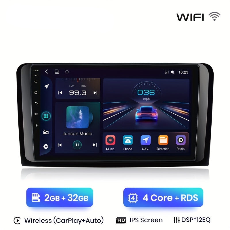 Android Autoradio – Multimedia Speler – Smart Radio – 2-DIN Navigatie – GPS Systeem – 9 Inch IPS Touchscreen – 2GB RAM 32GB Opslag