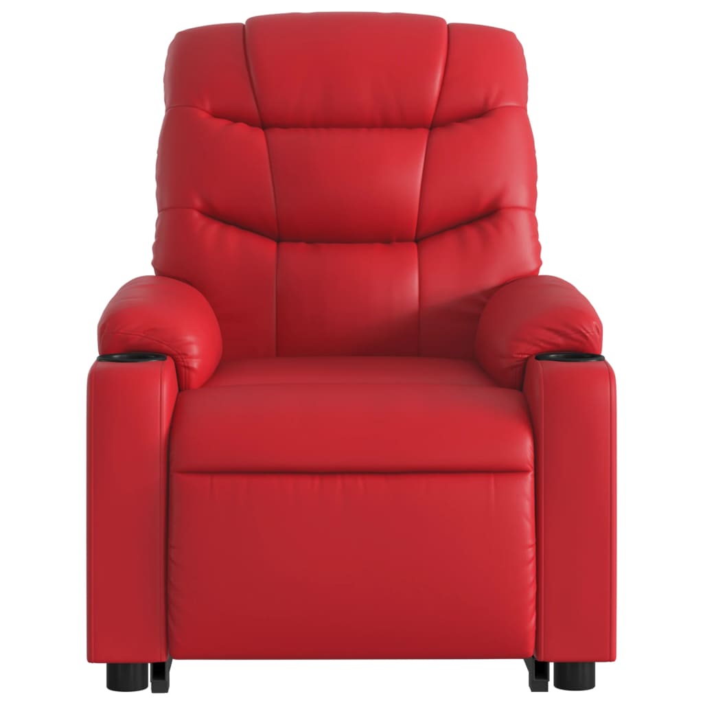 Elektrische Sta-op Fauteuil – Sta-op Stoel – Relaxfauteuil – Verstelbare Armstoel – Elektrische Liftfunctie – Kunstleren Bekleding – Handmatig Verstelbaar – 135 Graden Kantelbaar