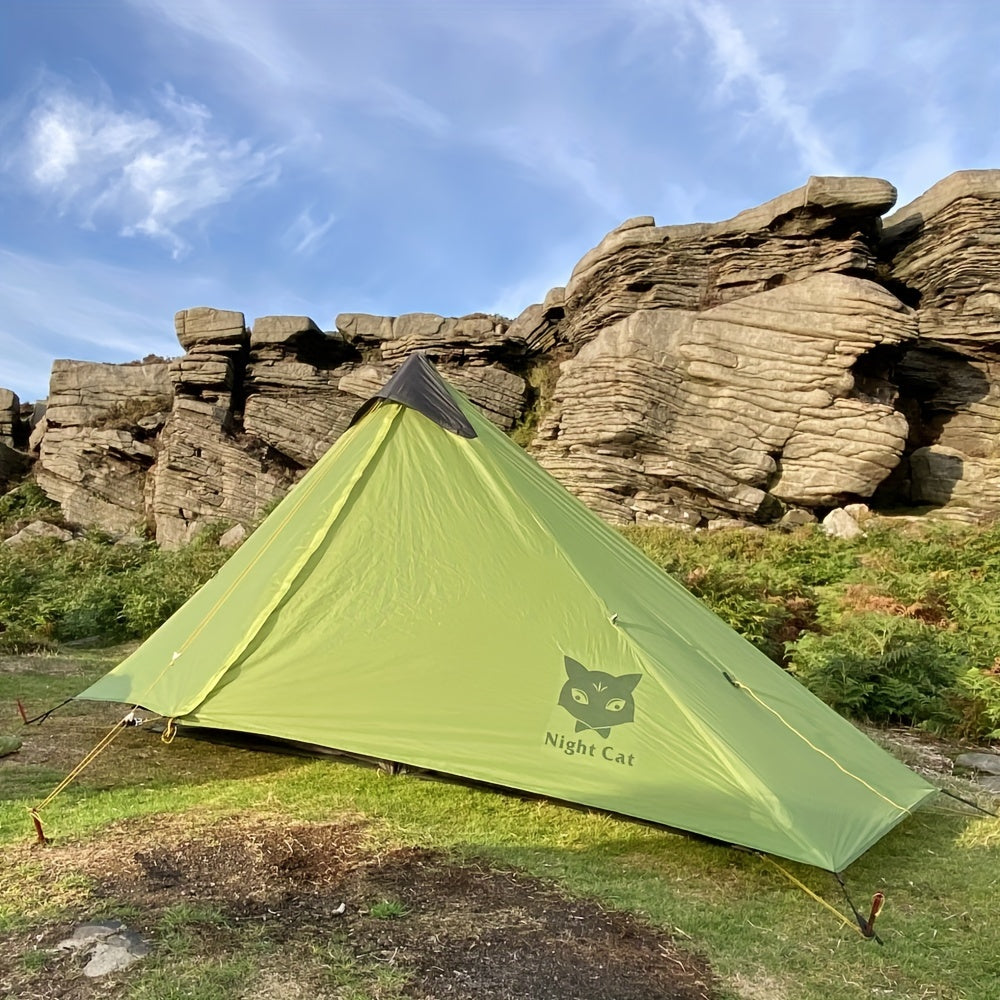 Eenpersoons Tent – Kampeertent – Bivaktent – Backpacktent – Ultralight Tent Groen – Lichtgewicht 950g – Compact & Draagbaar