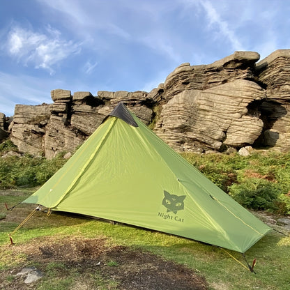 Eenpersoons Tent – Kampeertent – Bivaktent – Backpacktent – Ultralight Tent Groen – Lichtgewicht 950g – Compact & Draagbaar