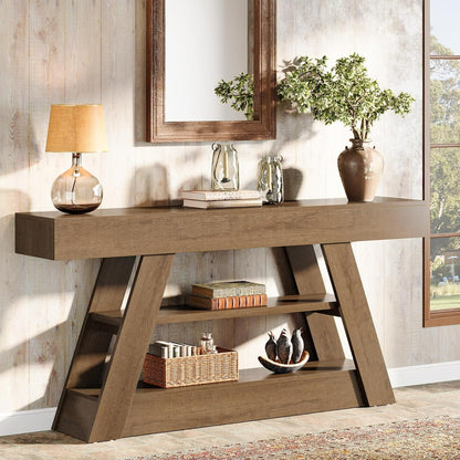 Sidetable – Consoletafel – Wandtafel – Haltafel – Dressoir – Rustiek Design – 160 cm Breed – Stevig Tafelblad