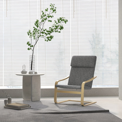 Draaifauteuil – Relaxfauteuil – Lounge Stoel – Leunstoel – Eetkamerstoel – Donkergrijs Linnenlook – Comfortabel Met Kussen – Stevig Met Metalen Frame