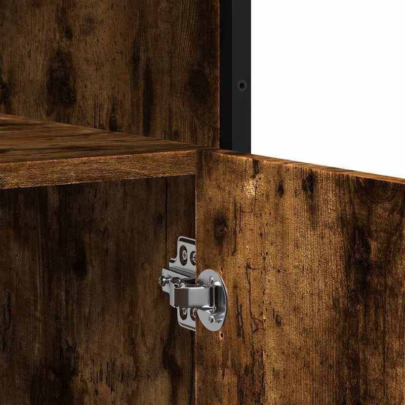 Sideboard 100x35x76cm edited hout gerookt eikenkleurig