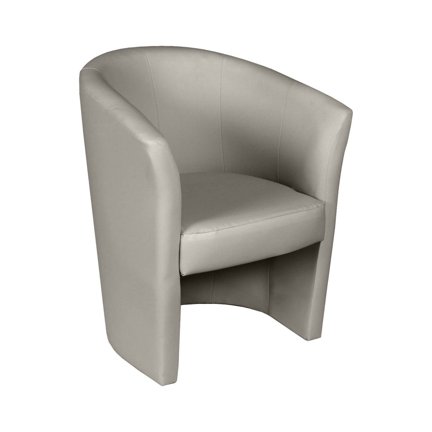 Dpanett Armchair, Upholstered Living Room Chair, Padded Seat with Eco-Leather Armrests, 64x63x76 cm, Available in 5 Colors