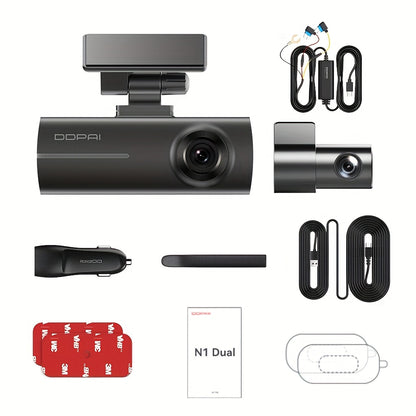 Dashcam – Dual Dashcam – Autocamera – Dashboard Camera – Video Recorder – Nachtzicht – App Bediening