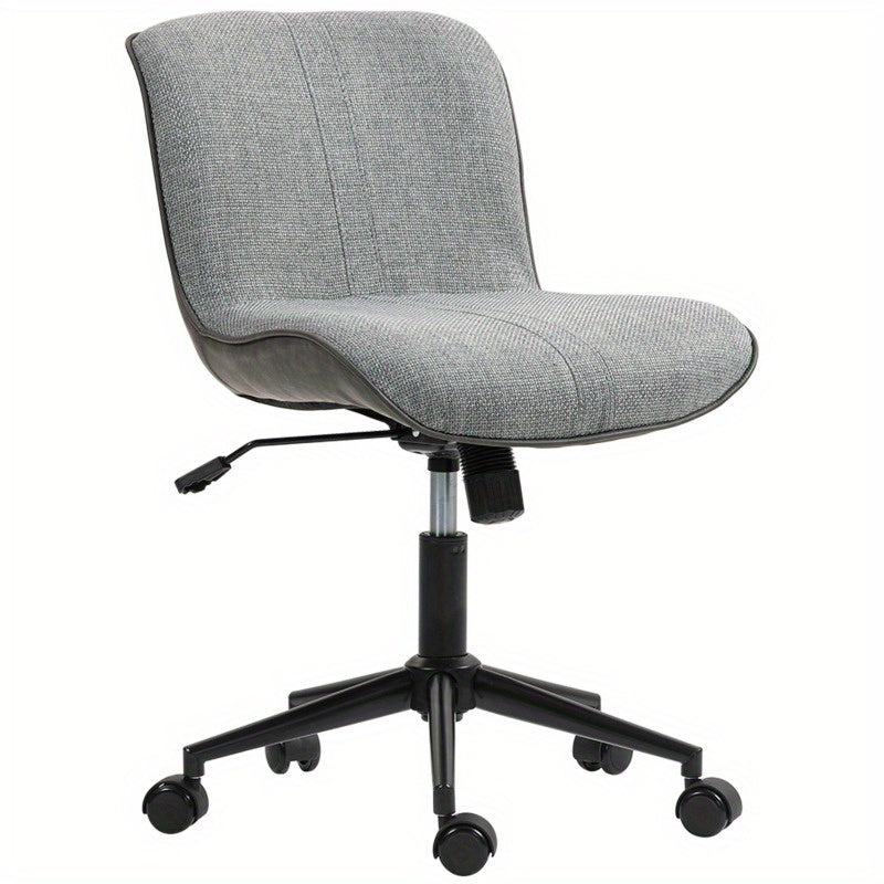 Bureaustoel – Office Chair – Ergonomische Stoel – Draaistoel – Bureaustoelen – Verstelbare Hoogte – 360° Draaibaar – Metalen Frame – Linnenlook Bekleding