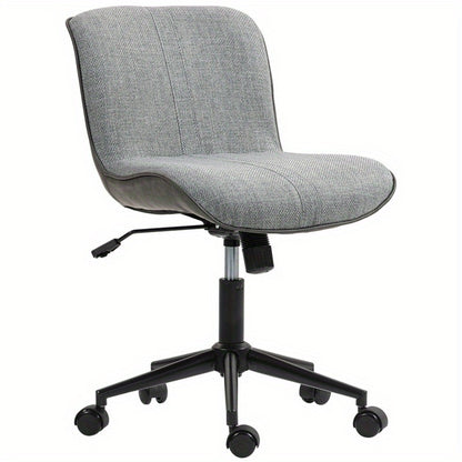 Bureaustoel – Office Chair – Ergonomische Stoel – Draaistoel – Bureaustoelen – Verstelbare Hoogte – 360° Draaibaar – Metalen Frame – Linnenlook Bekleding