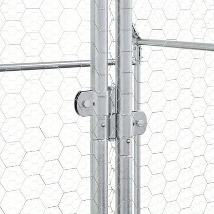 Kippenren – Kippenhok – Hennenhok – Kipren – Kippenkooi – Gegalvaniseerd Staal – 400x100x190 cm – Goede Ventilatie – Weerbestendig