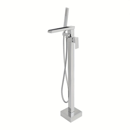 Vrijstaande Badkraan – Vloerkraan – Badmengkraan – Vrijstaand Kraan – Badkuipkraan – Chroom Afwerking – Hoogte 88 cm