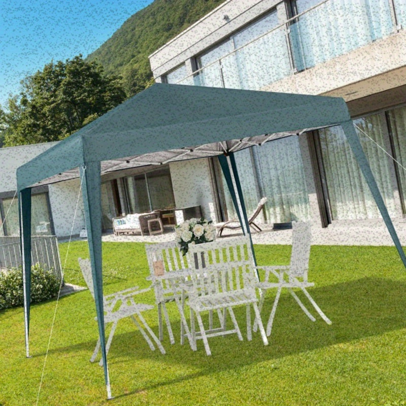 Partytent – Tuinpaviljoen – Vouwtent – Opvouwbare Tent – Schaduwtent – 2,4x2,4 m – UV Bescherming – Stalen Frame