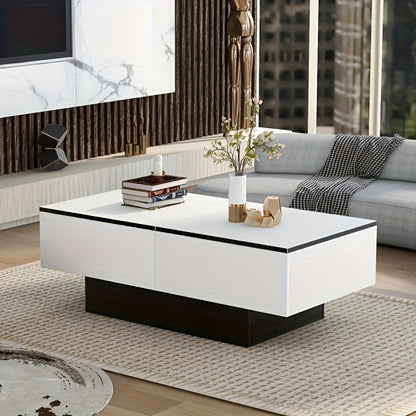 Bankstel – Zitbank – Sofa – Slaapbank – Loungeset – Modern Wit – Uitklapbare Tafel – Opbergruimte – Lichtgewicht Bamboe Kunststof