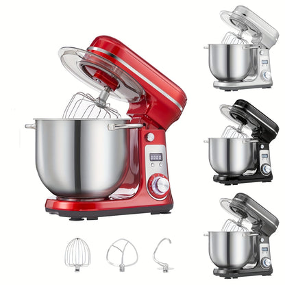 Keukenmixer – Keukenmachine – Keukenrobot – Mixer – Standmixer – 6L Mengkom – 1200W DC Stil Motor – 6 Snelheden met LCD Timer