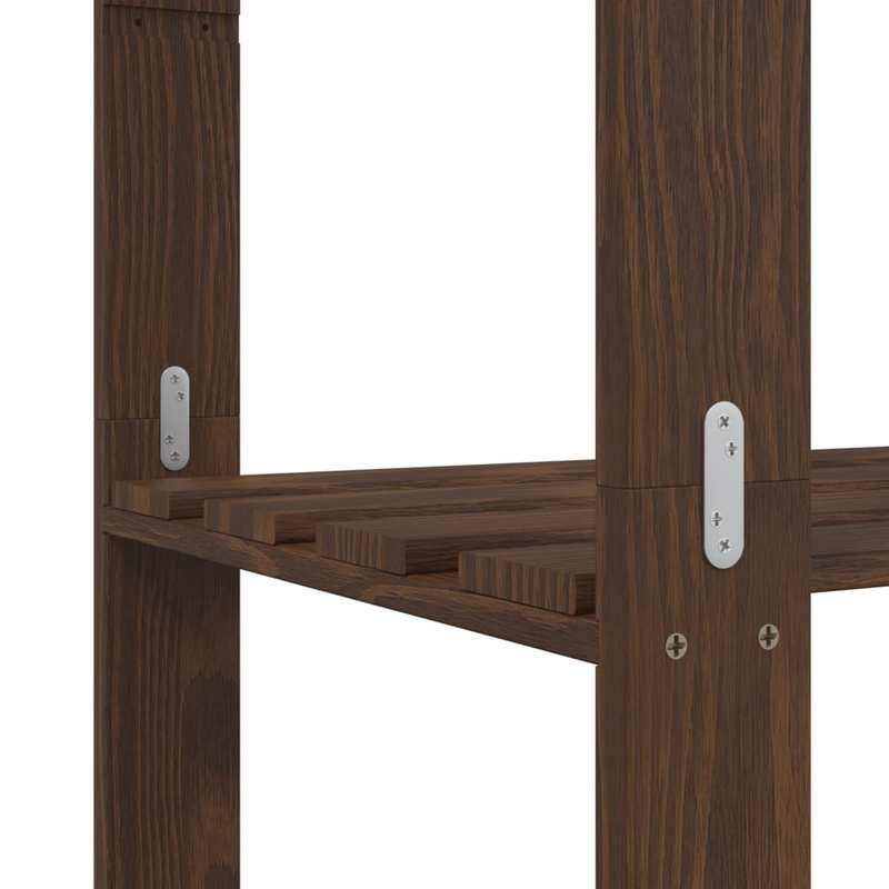 Opbergrek – Opbergrek – Stellingkast – Opbergkast – Rek – 5 Laags – Hoogwaardig Dennenhout – 170x38x170 cm – Bruin