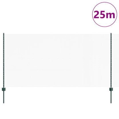 Set di Recinzione Esagonale da Giardino Set di 2 Verde Metallo