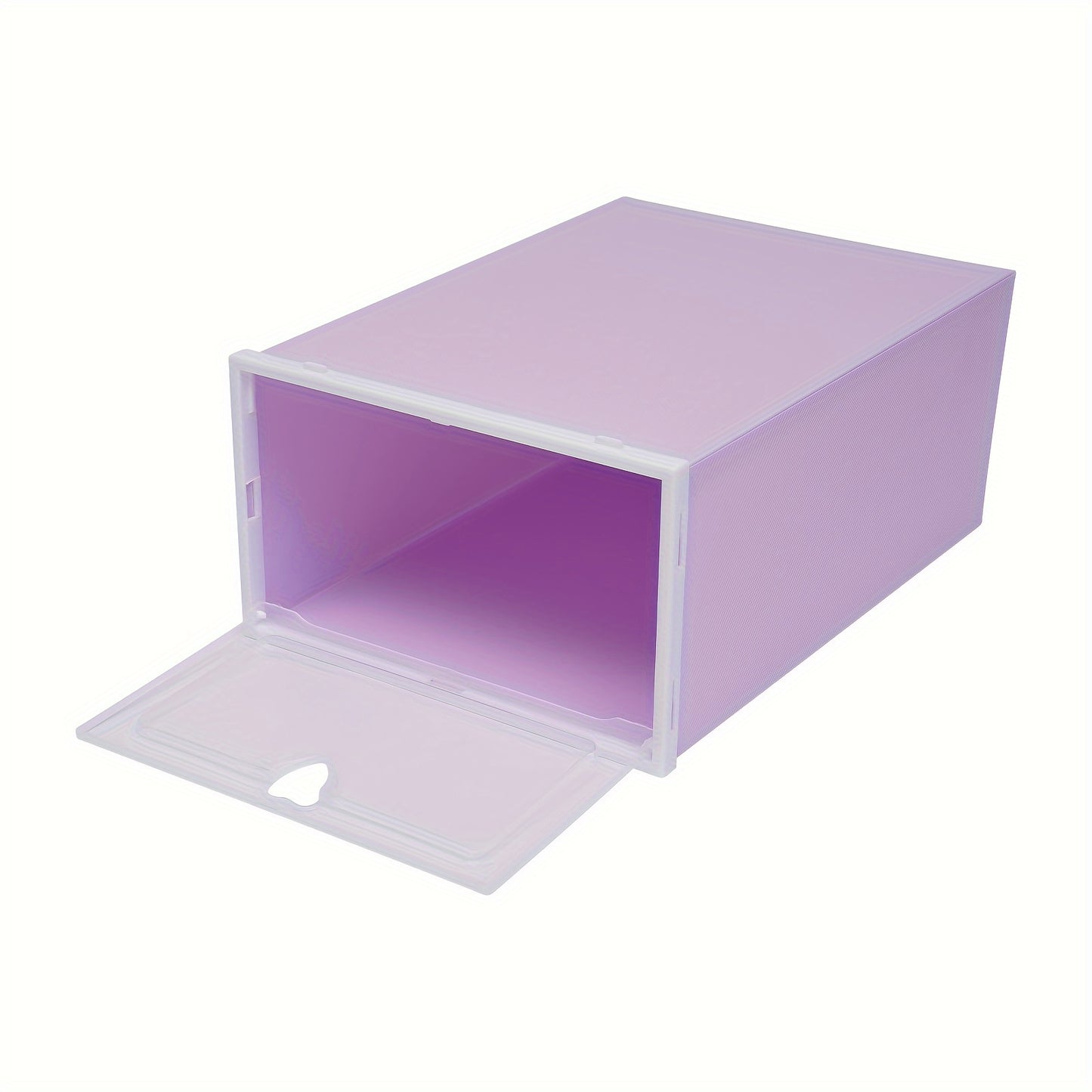 Schoenenbox – Schoenendoos – Opbergdoos – Schoenopberger – Plastic Opbergcontainer – Set van 20 – Stapelbaar – Transparant Deksel – Duurzaam PP Materiaal – Paars – Ruimtebesparend – 33x23x14 cm