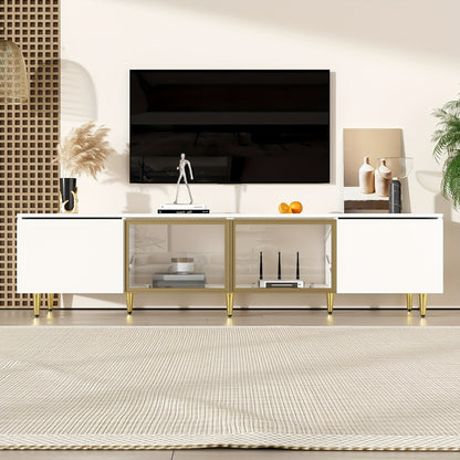 TV-meubel – Tv-kast – Mediameubel – Dressoir – Opbergkast – 170 cm breed – Wit minimalistisch design